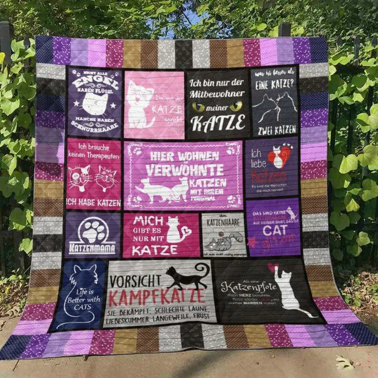 Katzen Quilt Blanket Quilt and Home Decor