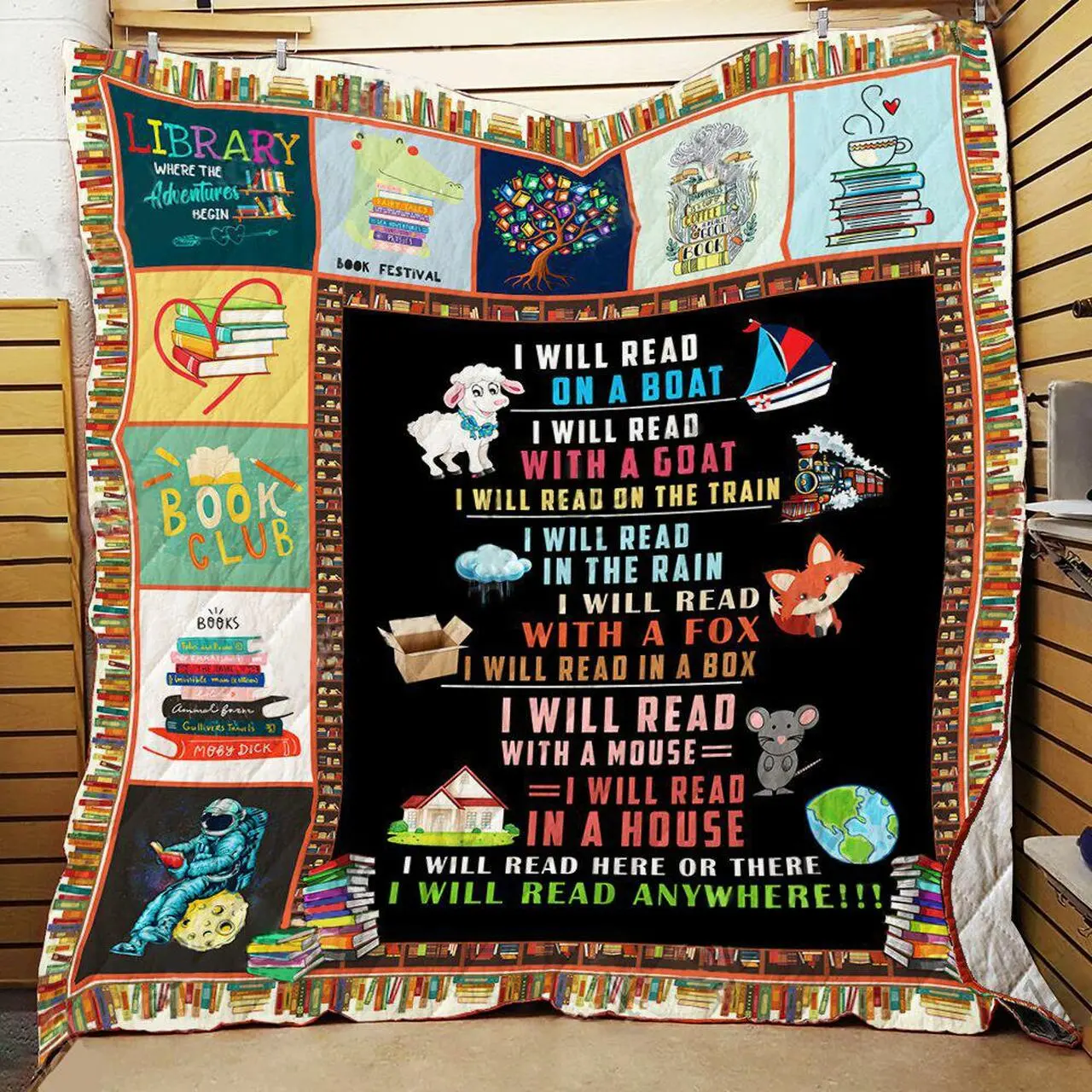 Keep Reading Quilt Tt47Mk-0708 Quilt and Home Decor
