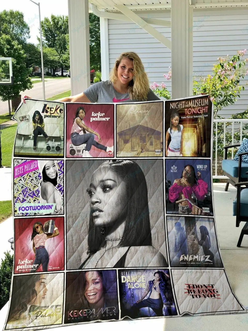 Keke Palmer Quilt Blanket and Home Decor