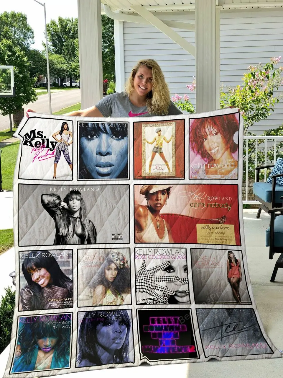 Kelly Rowland Quilt Blanket and Home Decor