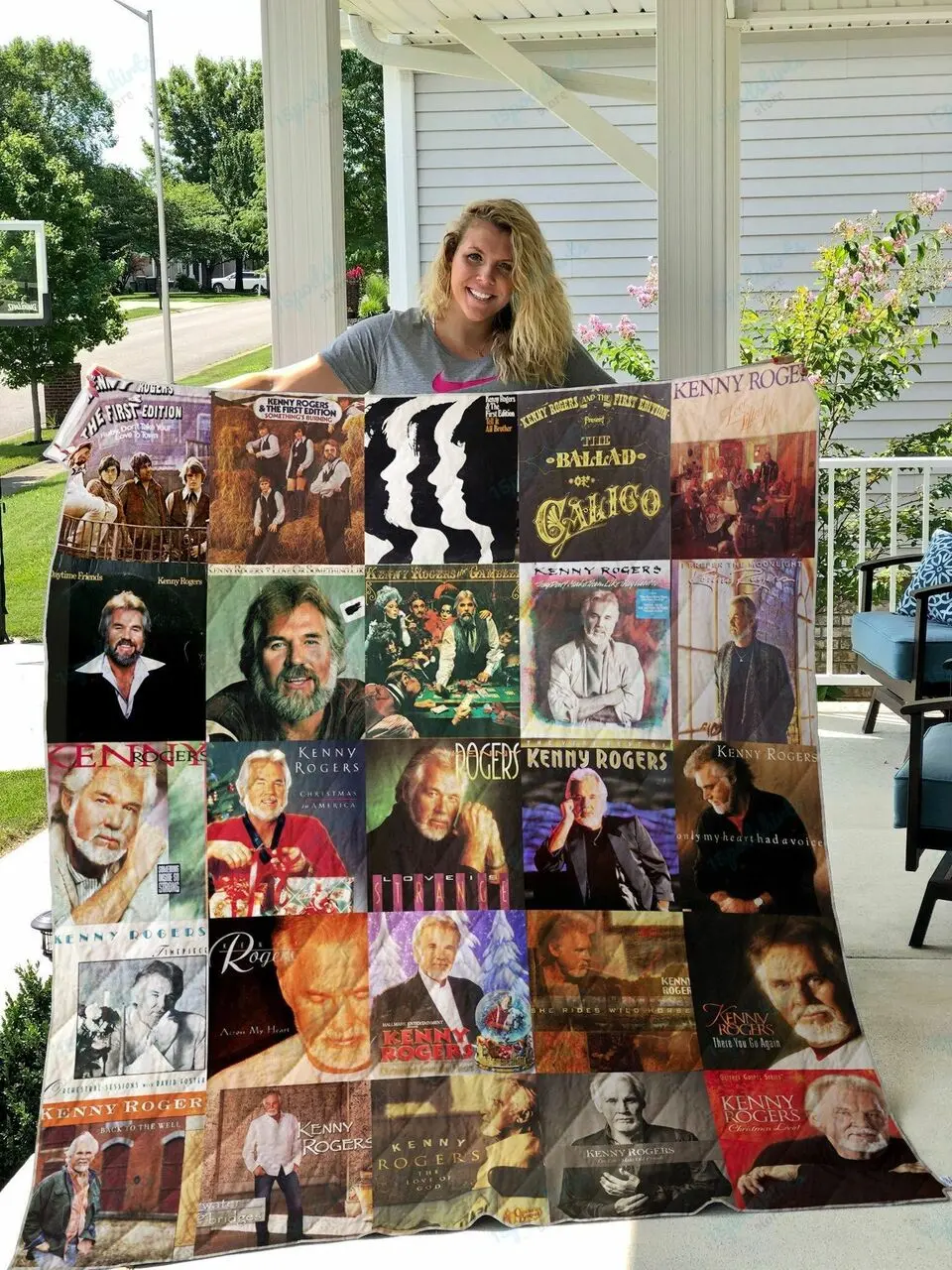 Kenny Rogers Quilt Blanket and Home Decor