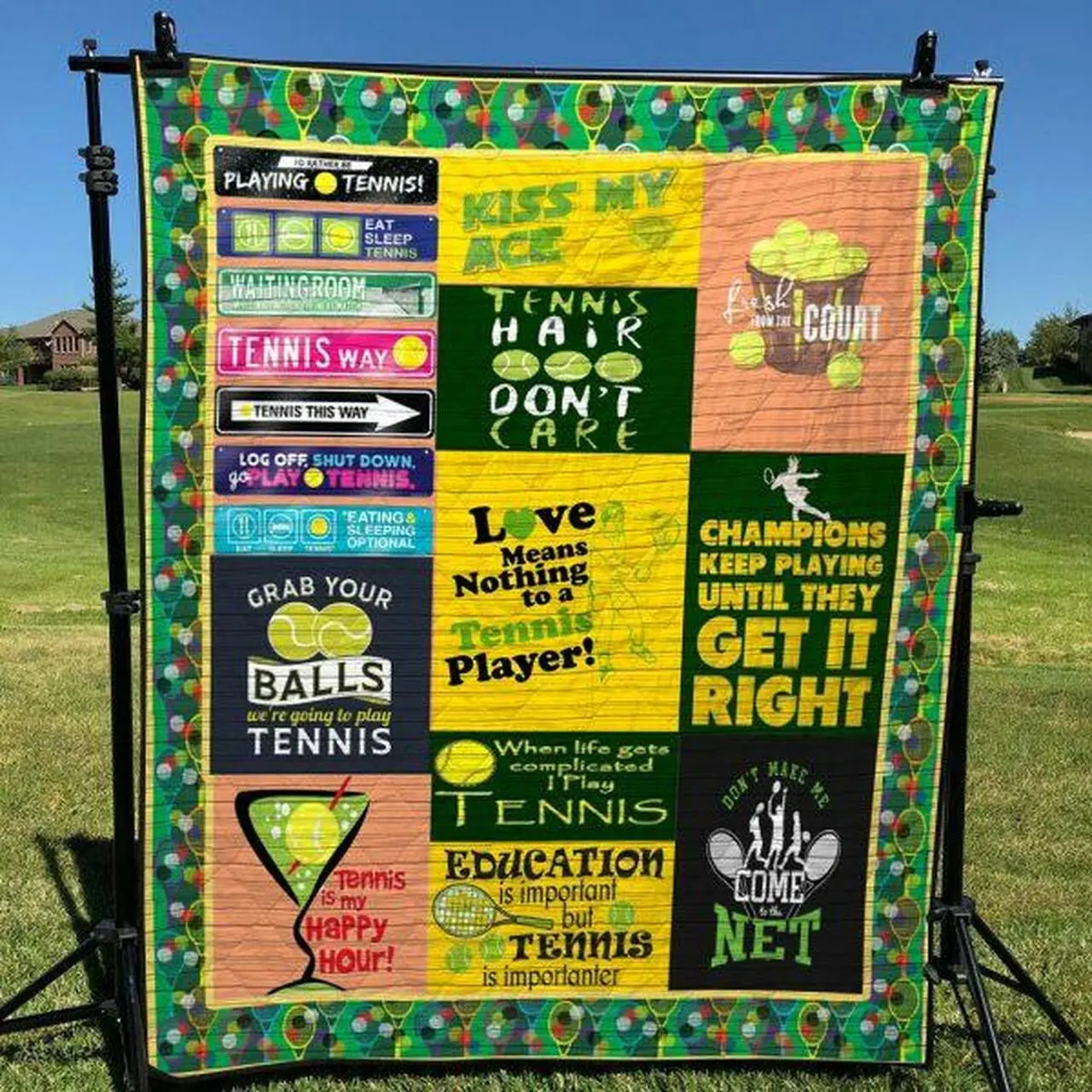 Kick My Ace Quilt Blanket Yct8 Quilt and Home Decor