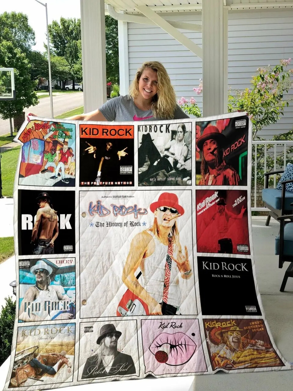 Kid Rock Quilt Blanket For Fans New Arrival and Home Decor