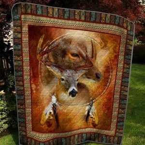 King Deer Quilt Blanket Quilt and Home Decor