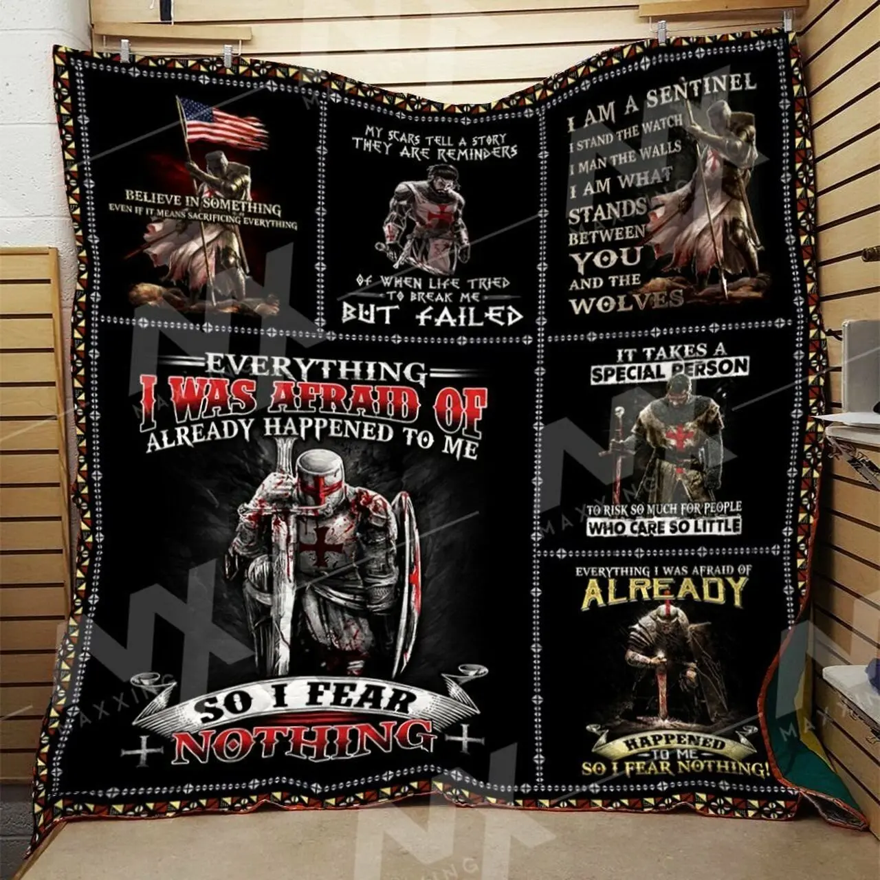 Knight Templar Quilt Blanket Dhc0910424Vt and Home Decor