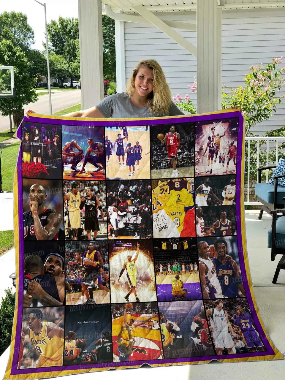 Kobe Bryant Quilt Blanket 01 and Home Decor