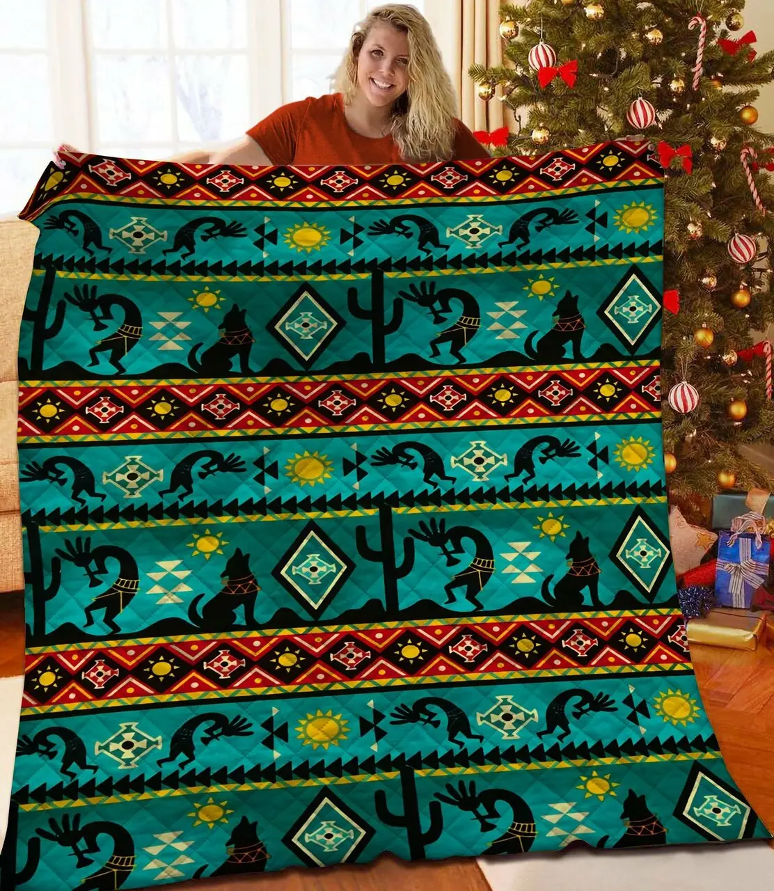 Kokopelli Quilt Mln and Home Decor