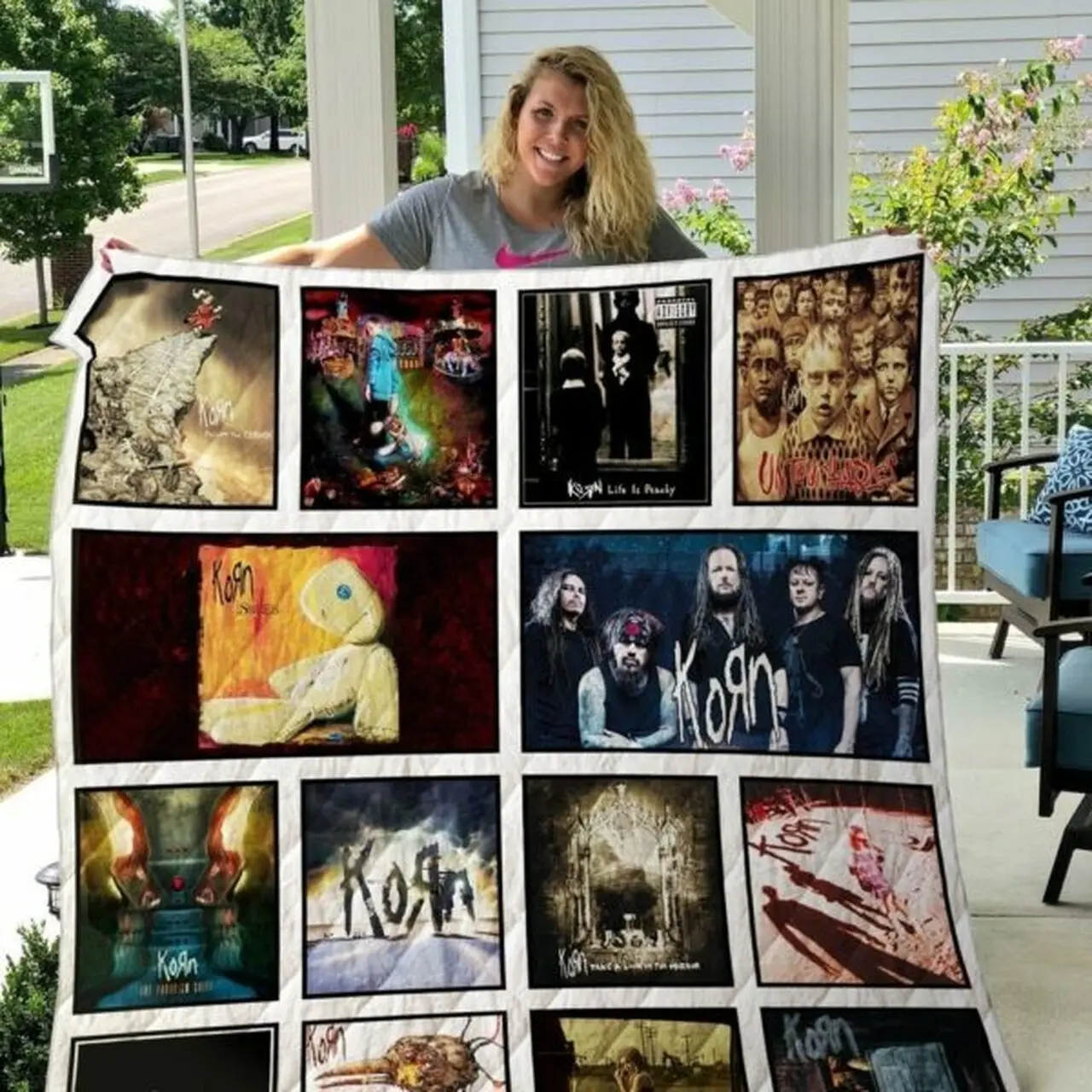 Korn Quilt Blanket and Home Decor