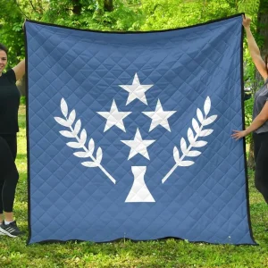 Kosrae Flag Premium Quilt A6 Quilt and Home Decor