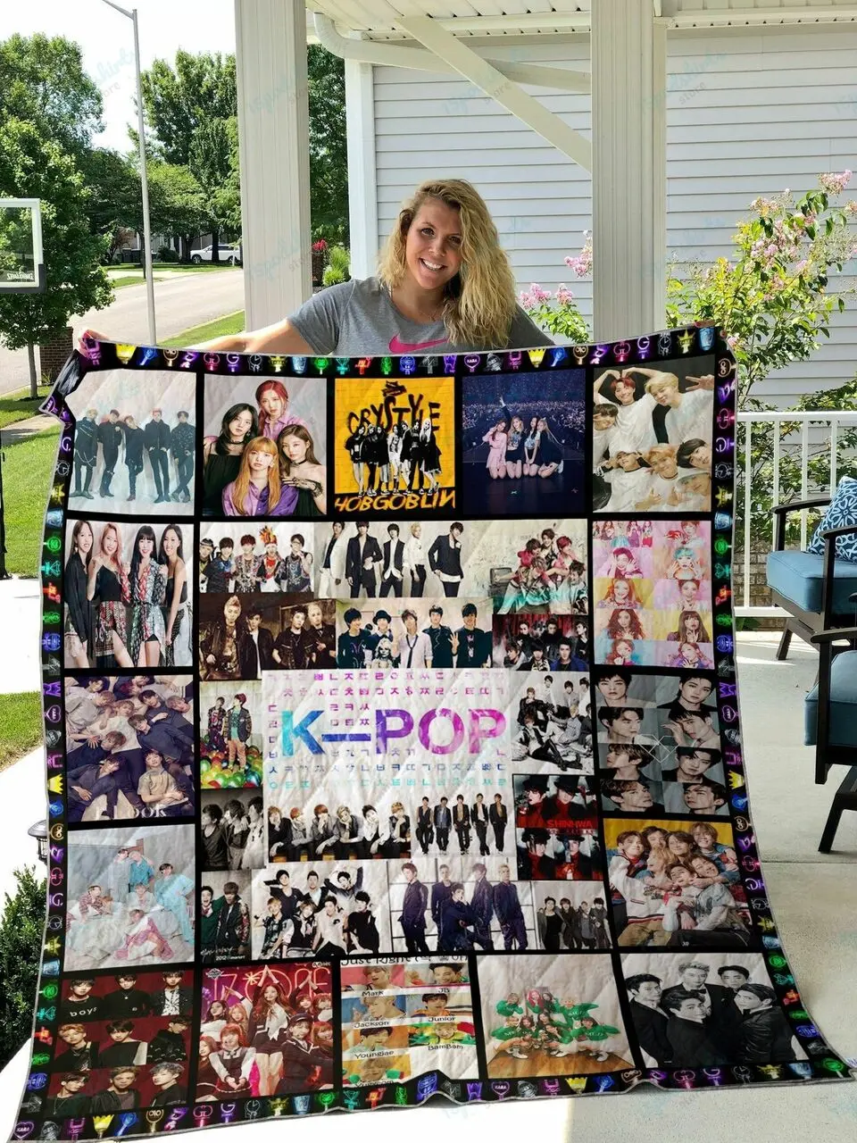 Kpop Bands Quilt Blanket and Home Decor