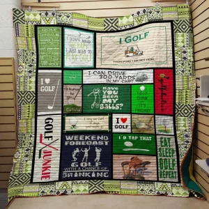 L Love Golf Quilt and Home Decor