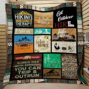 L Love Hiking Quilt and Home Decor