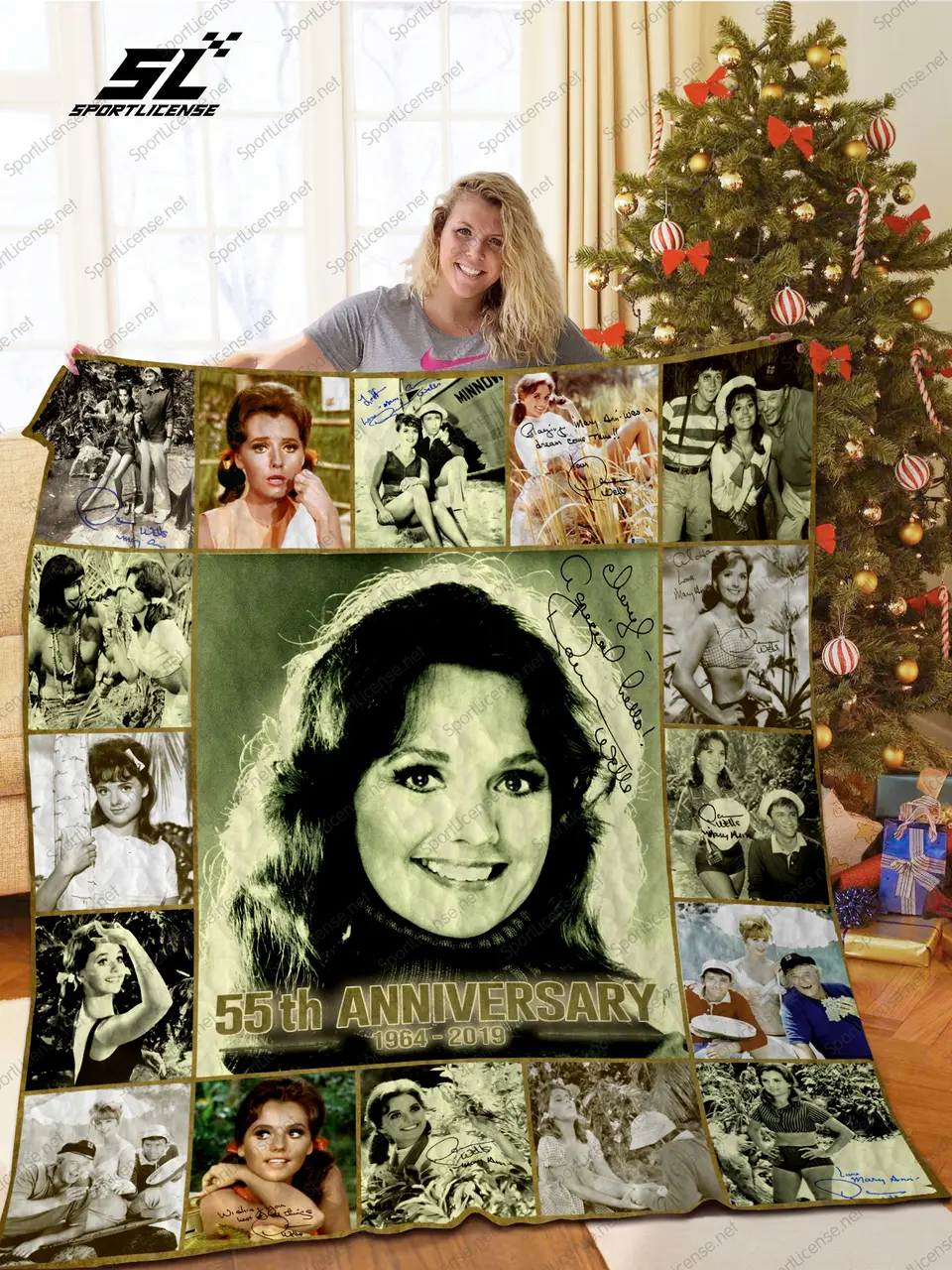 La – GilliganS Island Christmas Quilt Blanket and Home Decor