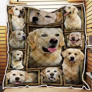 Labrador Retriever L1 3D Customized Quilt and Home Decor