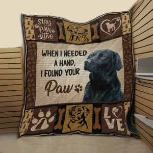 Labrador Retriever Love Me 3D Customized Quilt and Home Decor