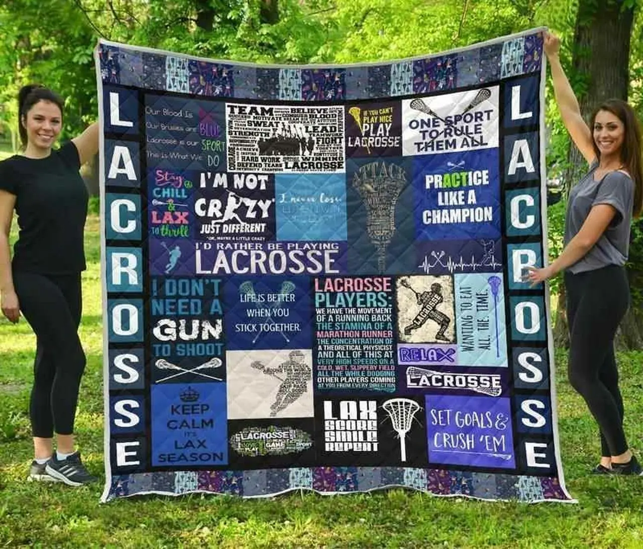 Lacrosse Boy Blanket Th0509 Quilt and Home Decor