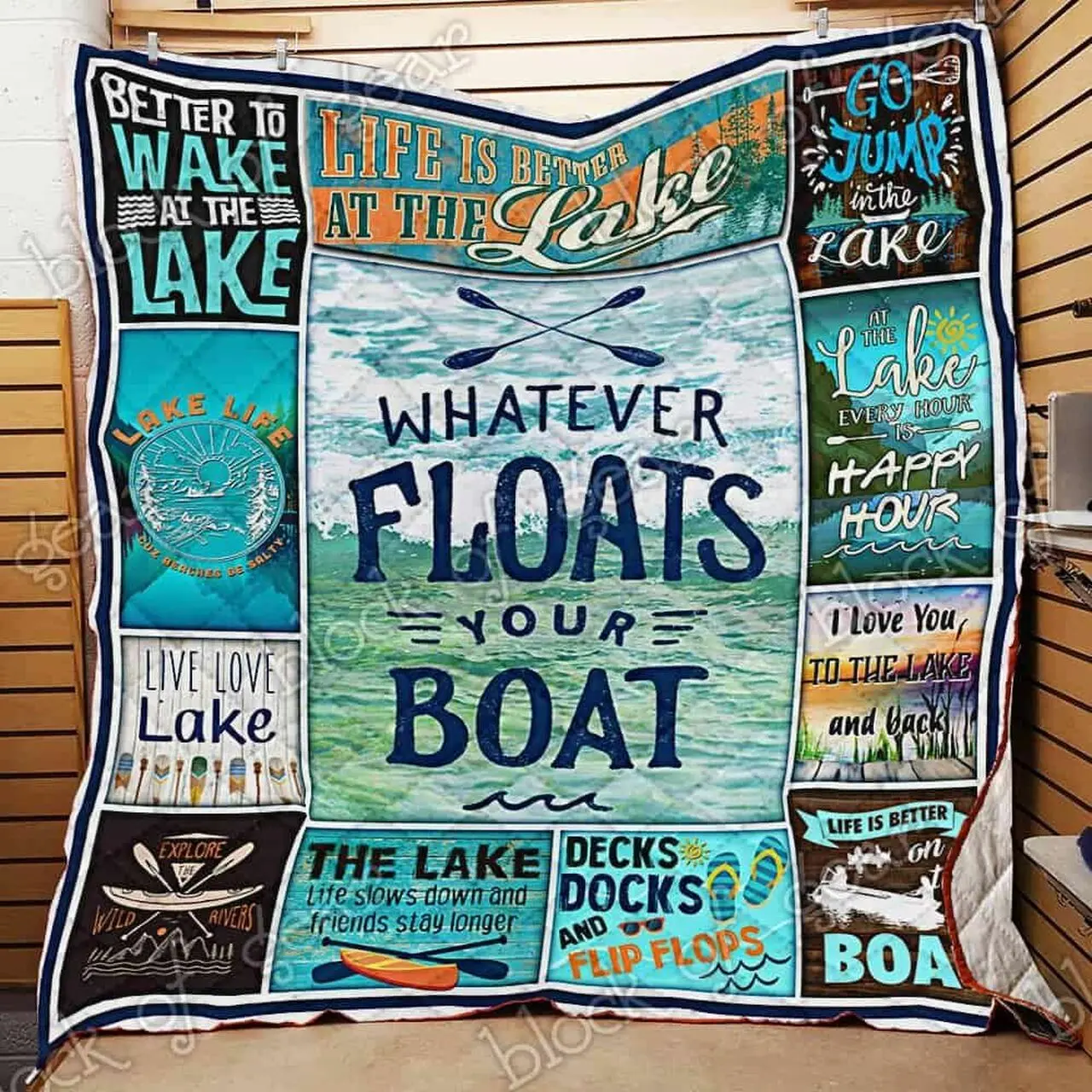 Lake Lover Cl18100406Mdq Quilt Blanket and Home Decor