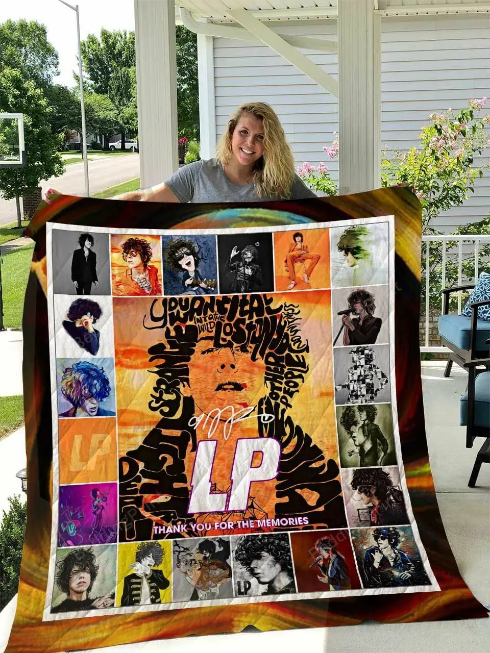 Laura Pergolizzi Quilt Blanket and Home Decor