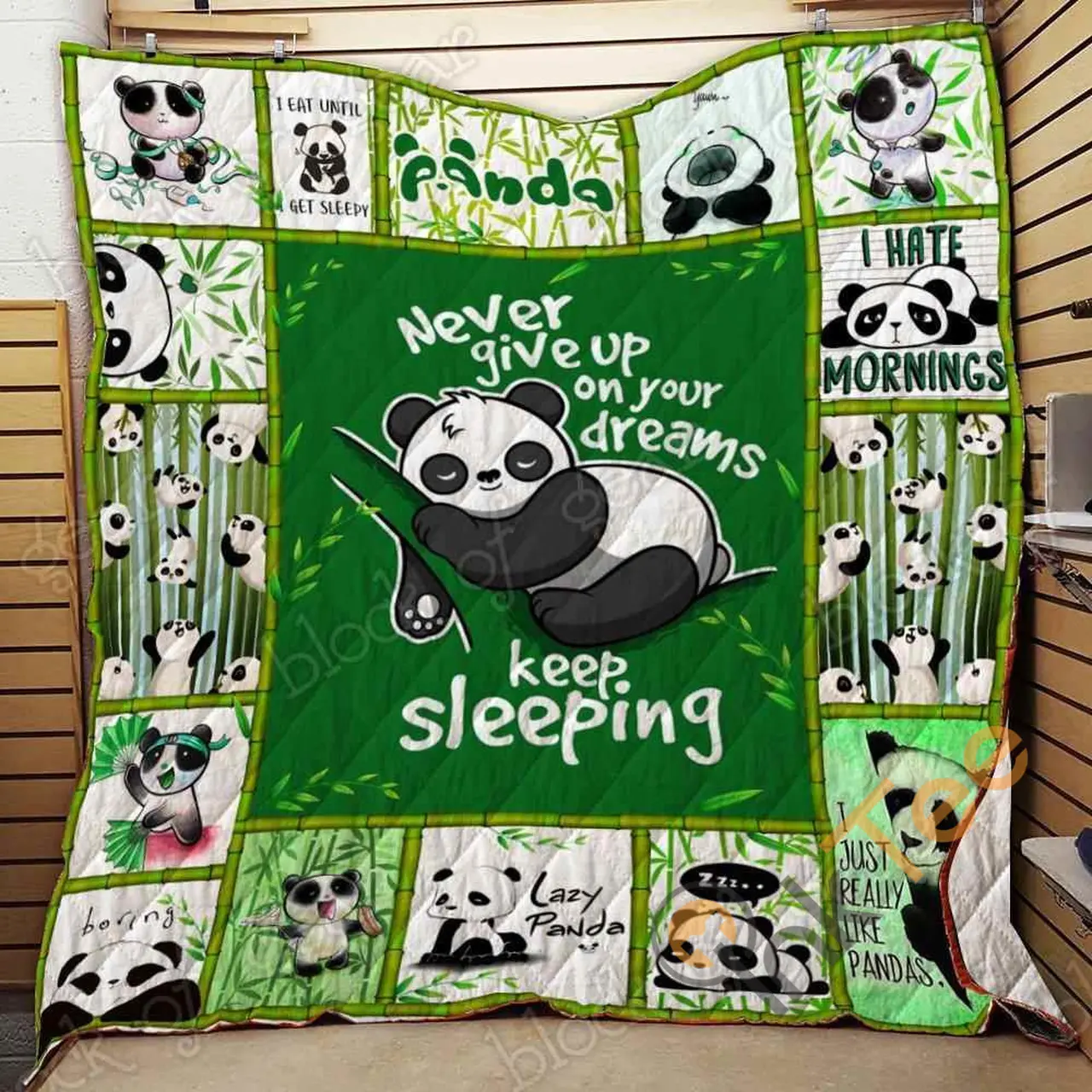 Lazy Panda Blanket KC1307 Quilt and Home Decor