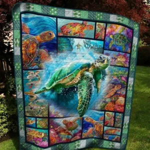 Leader Turtle Quilt Blanket Quilt and Home Decor