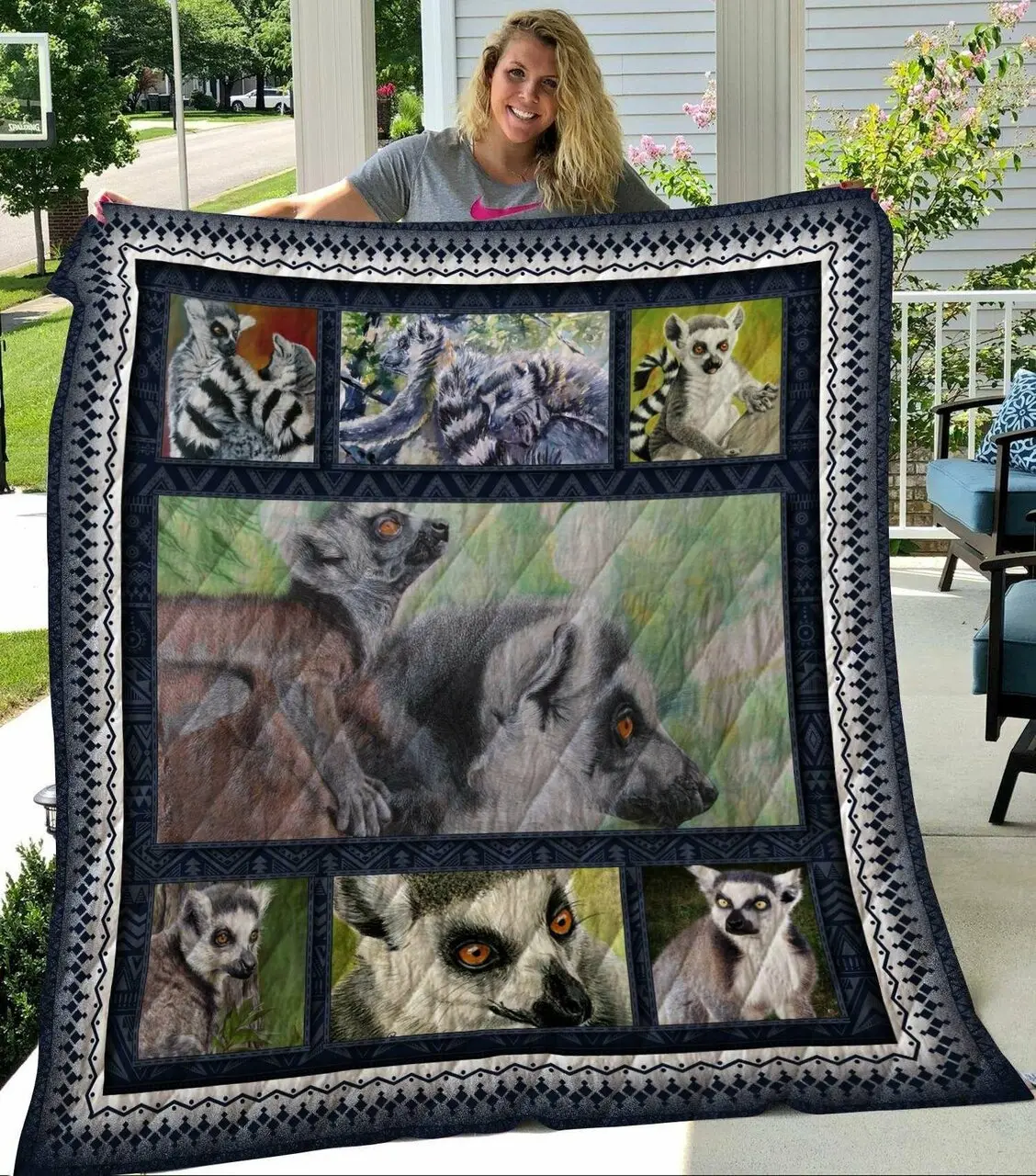 Lemur Quilt Fec and Home Decor