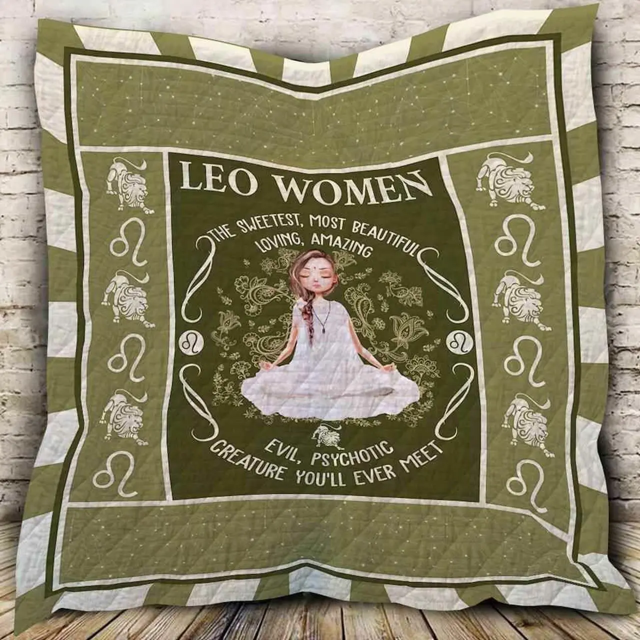 Leo Horoscope Blanket Th0607 Quilt and Home Decor
