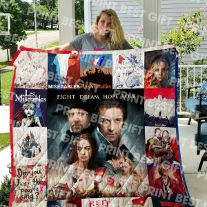 Les Miserables Poster Quilt Blanket and Home Decor