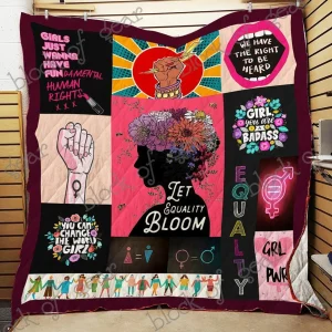 Let Equality Bloom Clm270623 Quilt Blanket and Home Decor