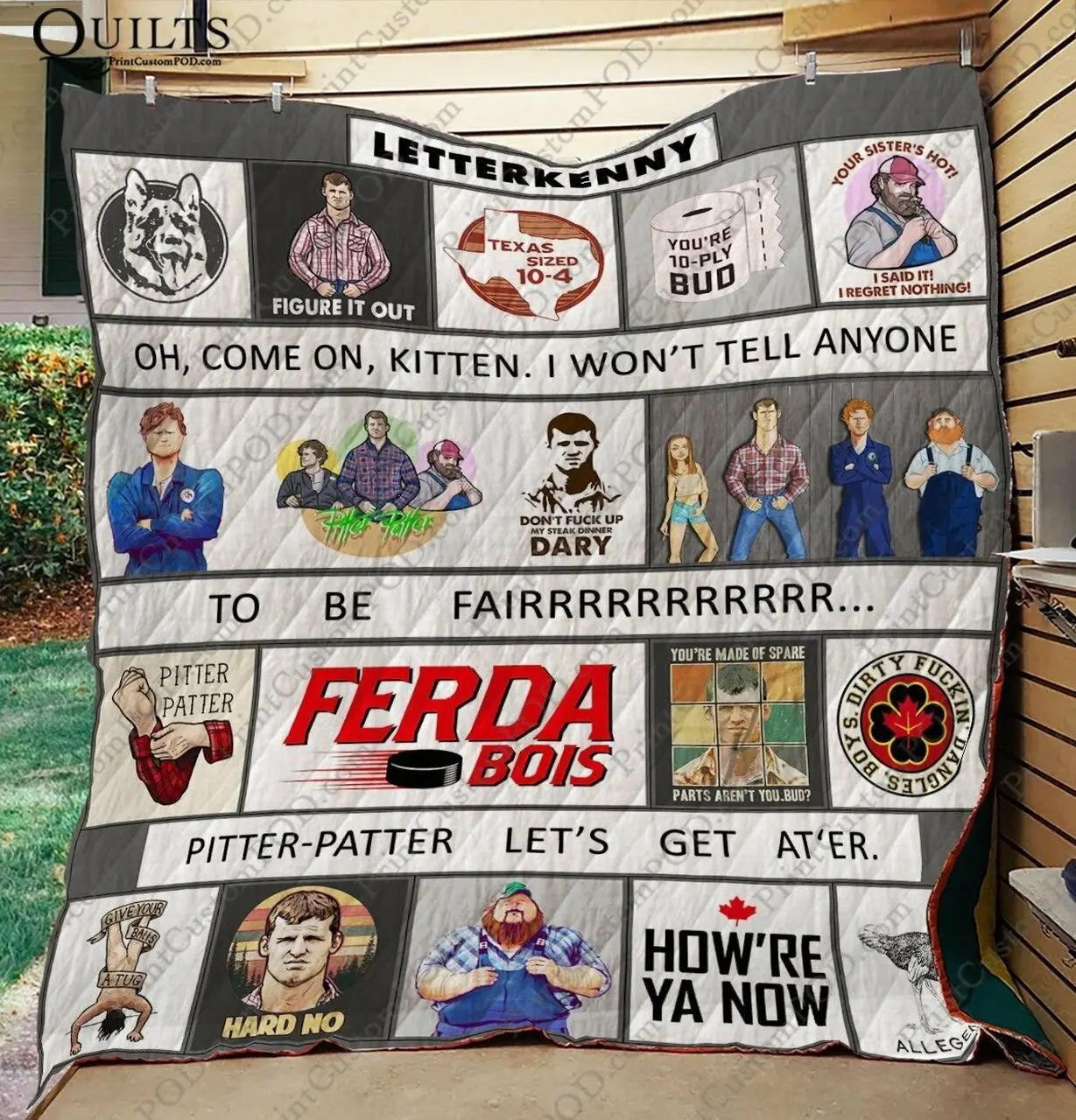 Letterkenny All Season Plus Size Quilt Blanket and Home Decor