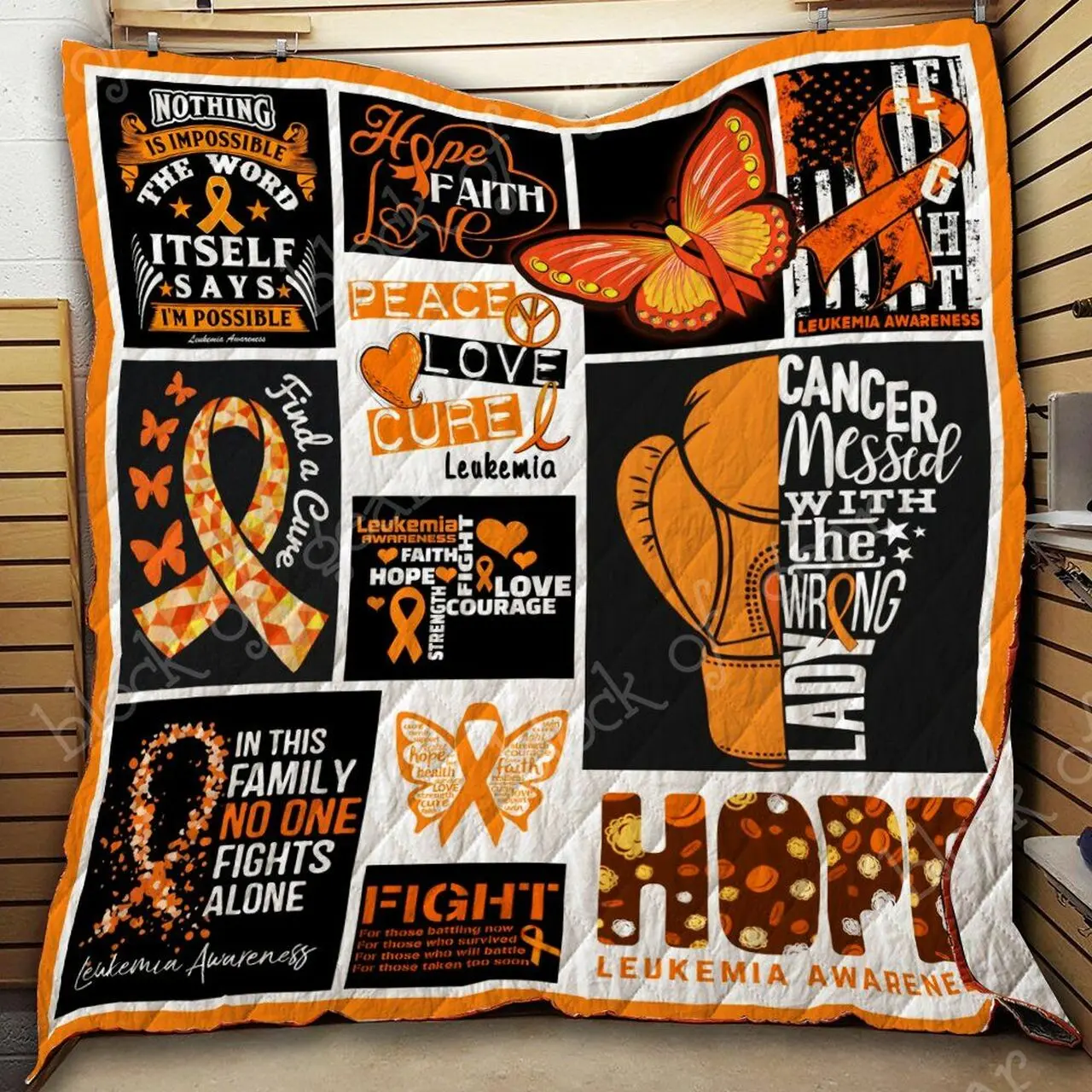 Leukemia Awareness Clm270624 Quilt Blanket and Home Decor