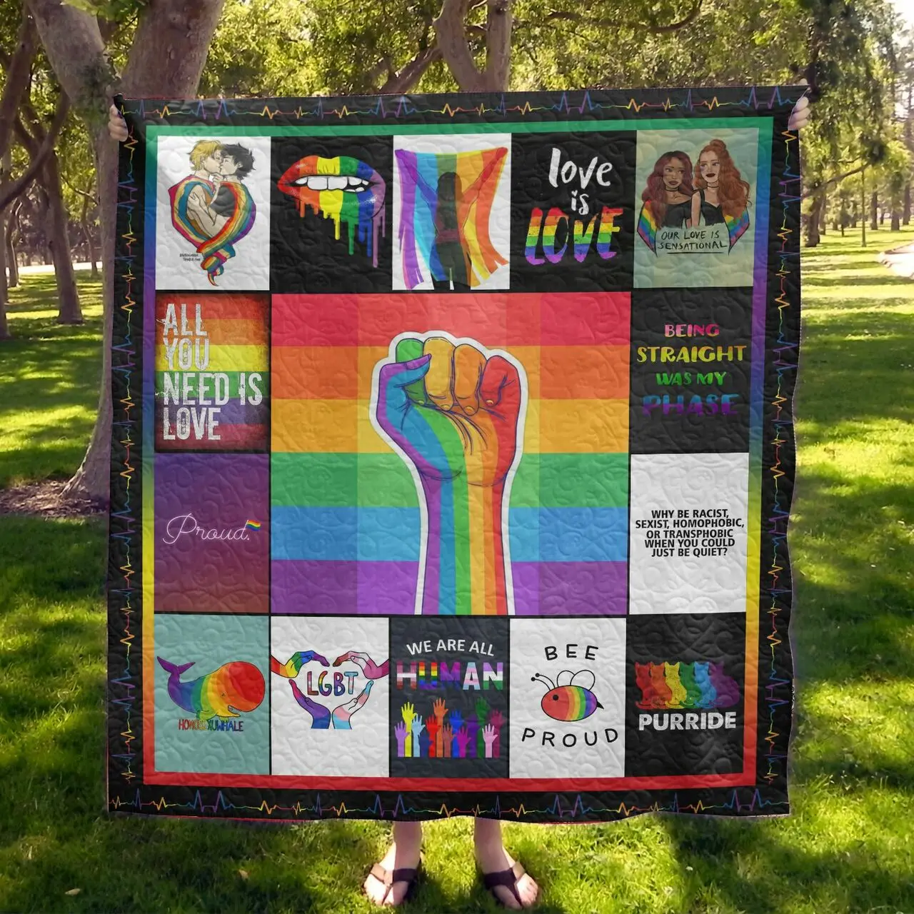Lgbt Printed Quilt Blanket Dhc1501610Vt and Home Decor