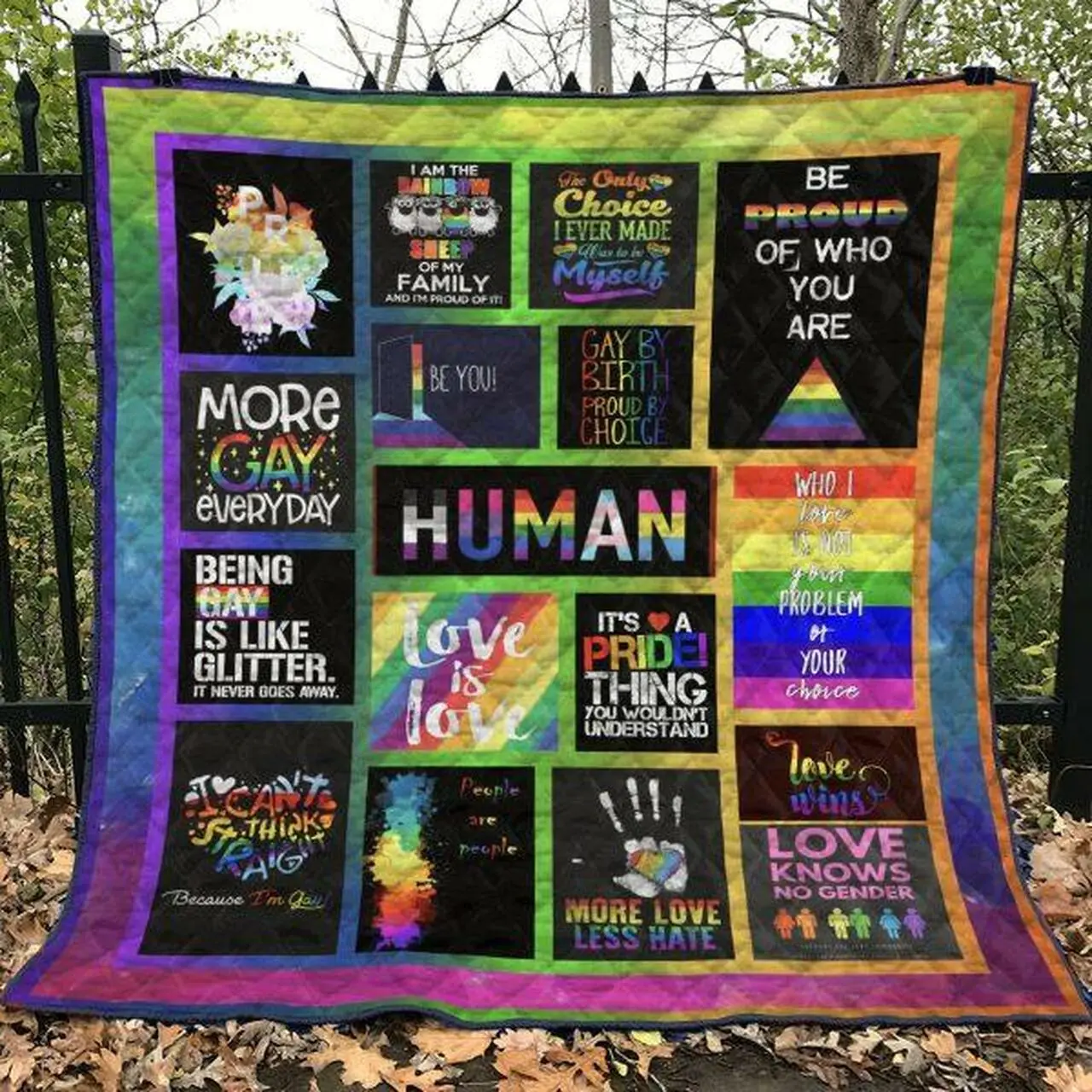 Lgbt Quilt Blanket Ver 5 Quilt and Home Decor