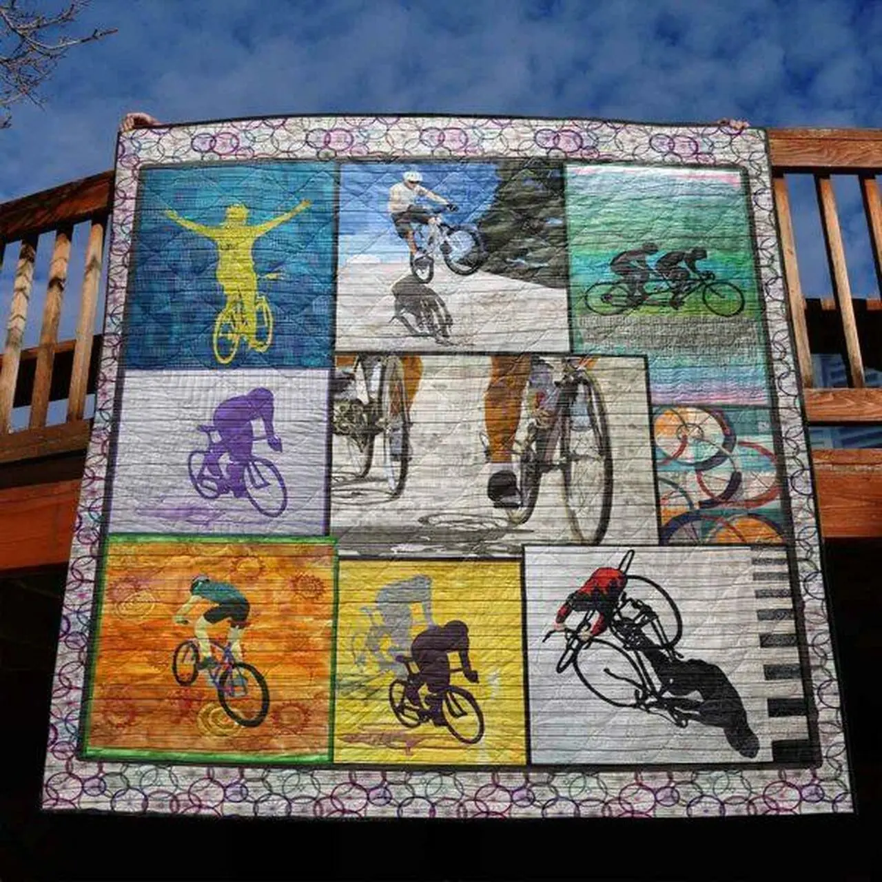 Life Is Better On A Bicycle Quilt Blanket Ht10 Quilt and Home Decor