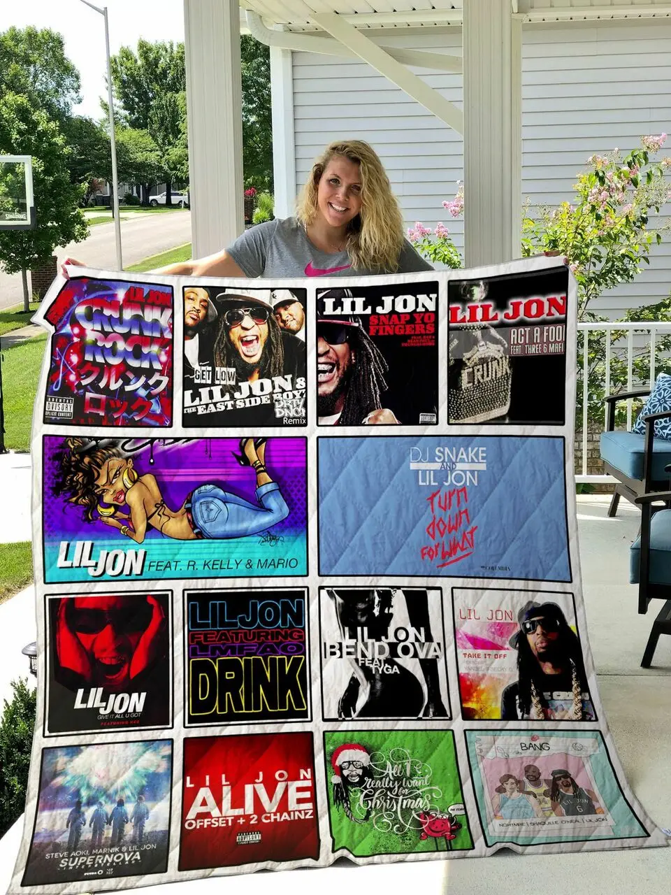 Lil Jon Quilt Blanket and Home Decor