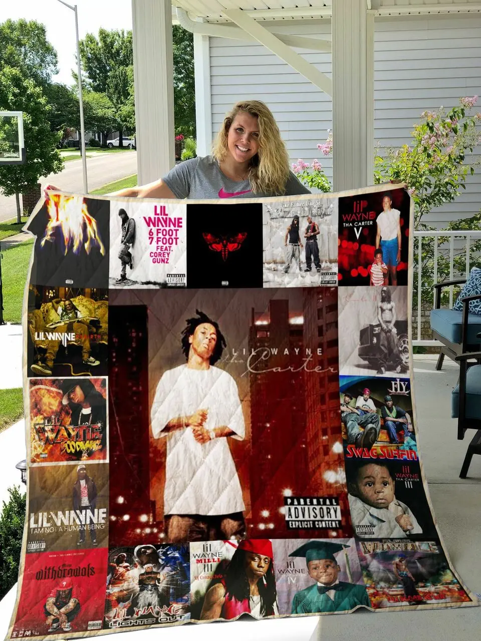 Lil Wayne Quilt Blanket For Fans Ver 17 and Home Decor