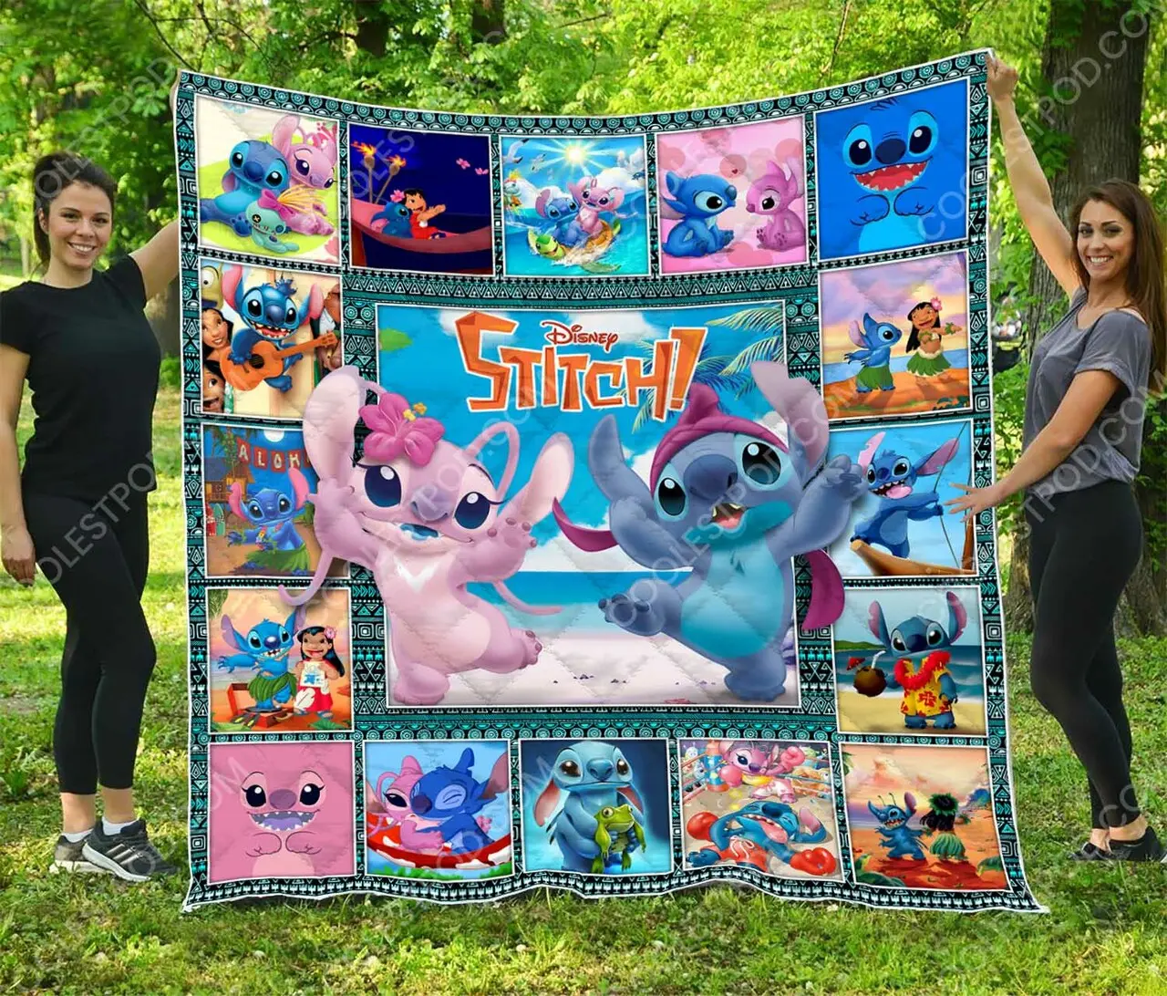 Lilo And Stitch Quilt Blanket and Home Decor