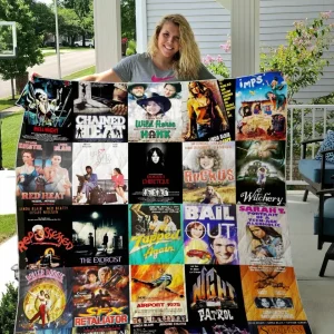 Linda Blair Quilt Blanket and Home Decor