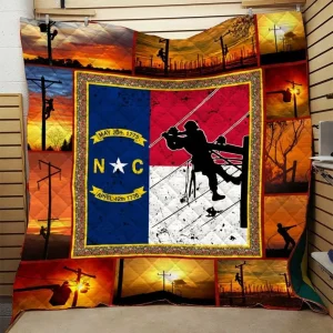 Lineman Quilt Blanket Dhc0910537Vt and Home Decor