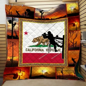 Lineman Quilt Blanket Dhc0910559Vt and Home Decor