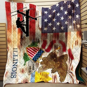 Lineman Quilt Blanket Dhc0910748Vt and Home Decor