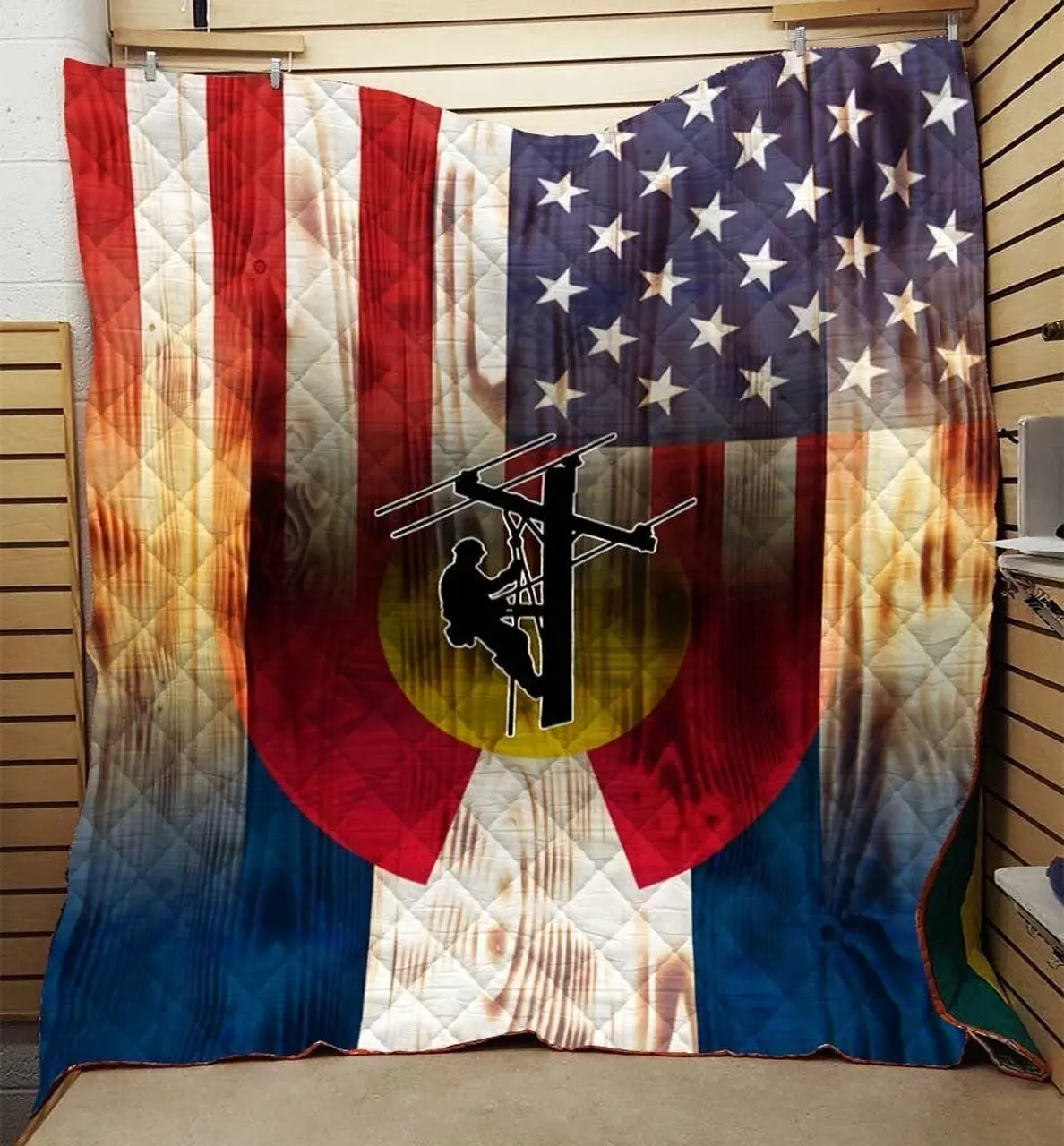 Lineman Quilt Blanket Dhc0910751Vt and Home Decor