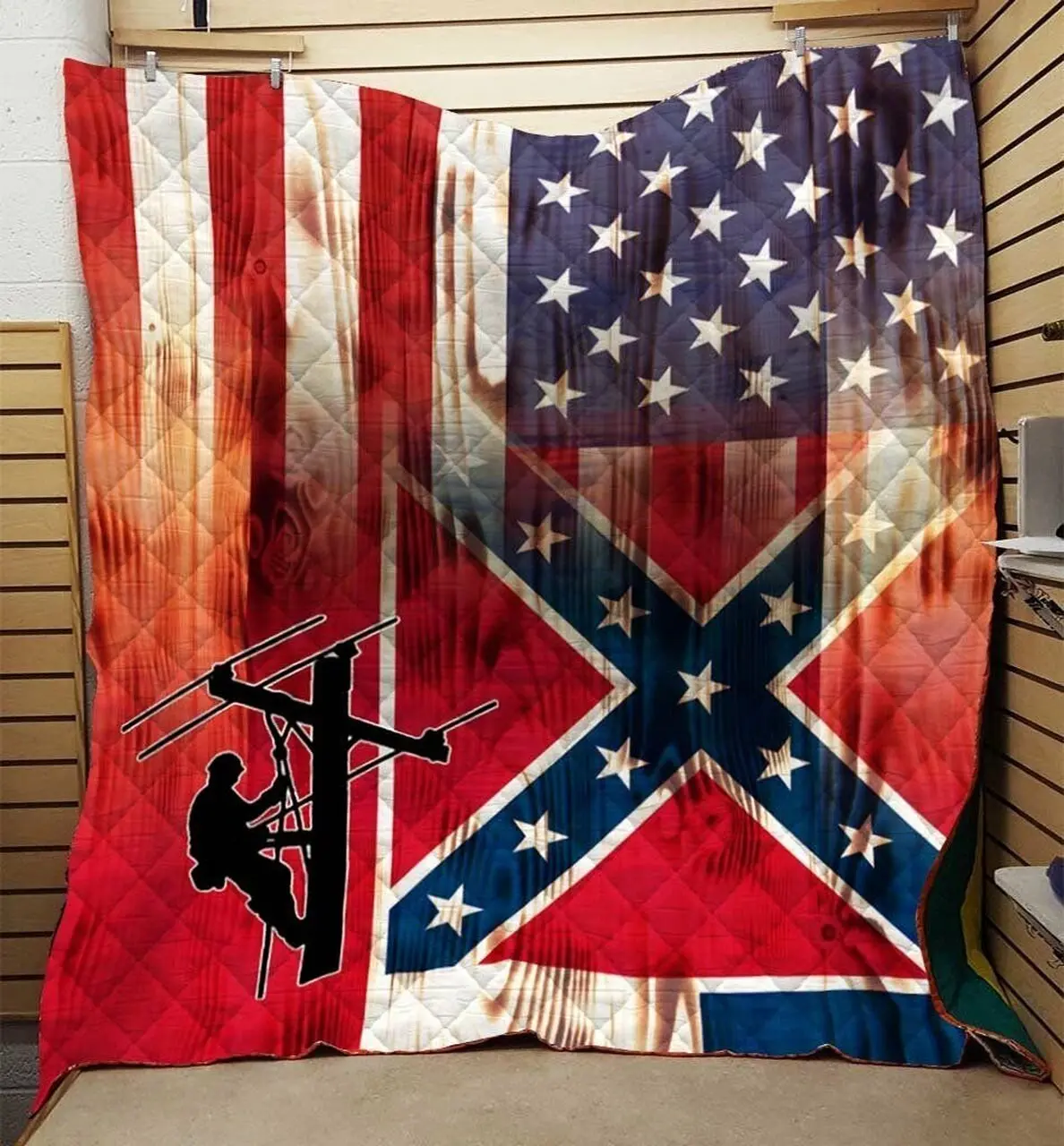 Lineman Quilt Blanket Dhc0910752Vt and Home Decor