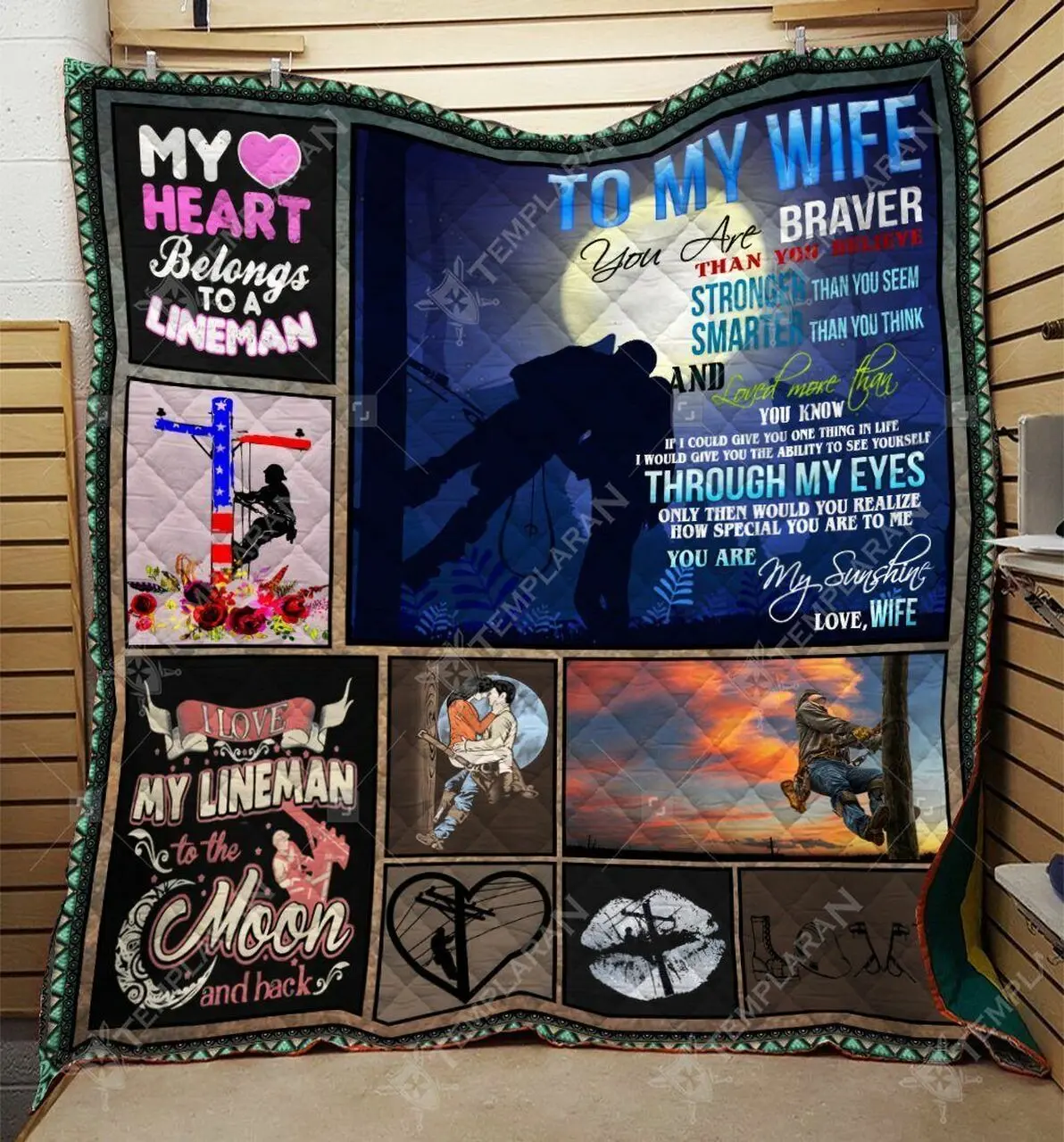 Lineman Quilt Cuj and Home Decor