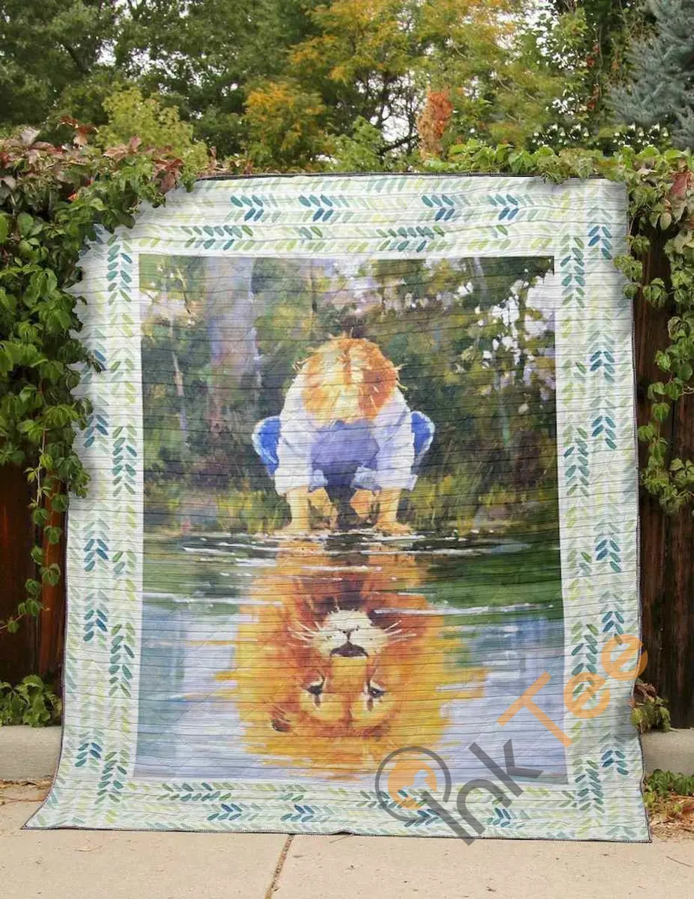 Lion Inside Blanket TH0207 Quilt and Home Decor