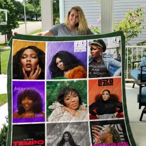 Lizzo Quilt Blanket 01 and Home Decor
