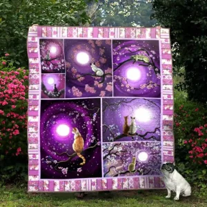 Ll Cat Quilt Blanket Ver 13 and Home Decor