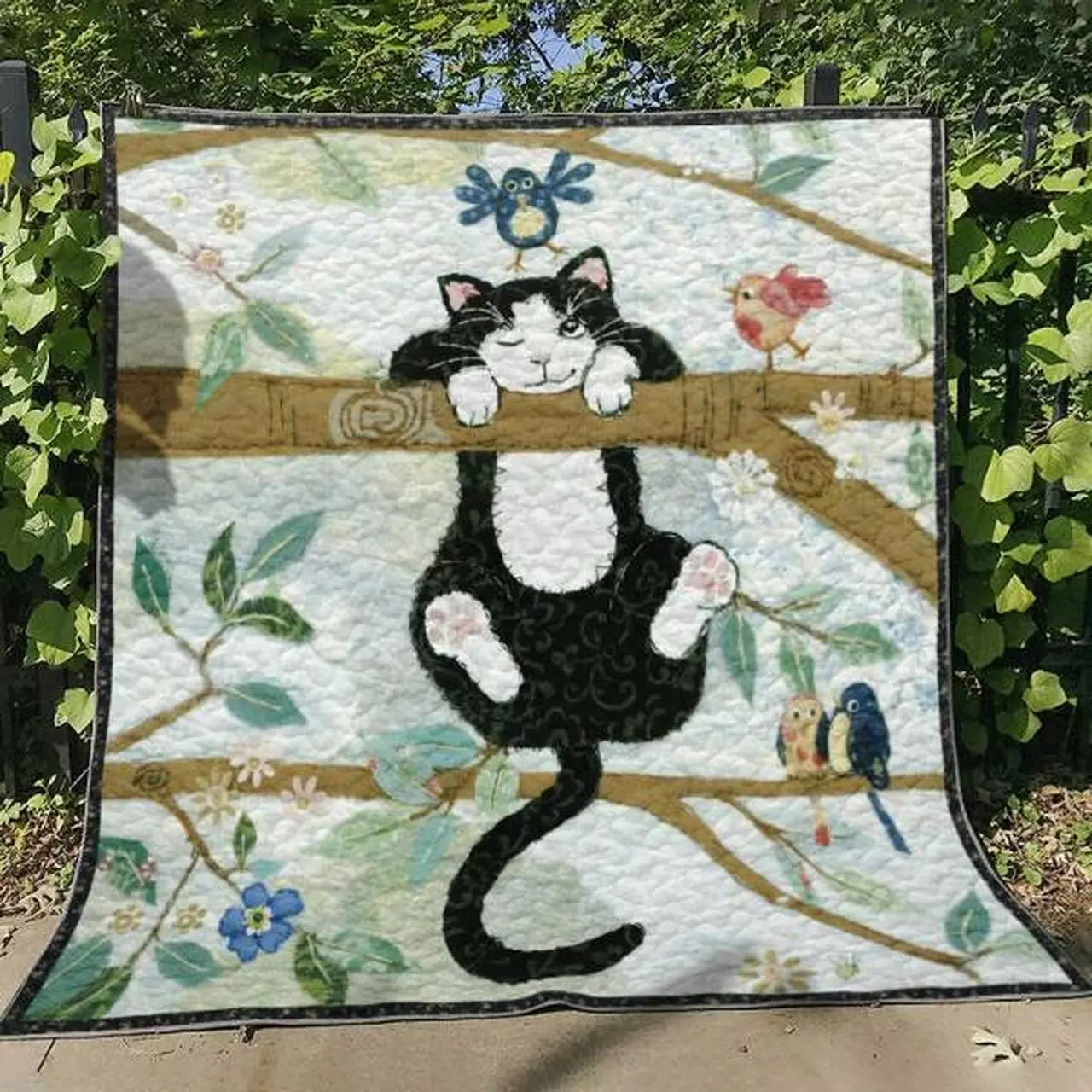 Ll Cat Quilt Blanket Ver 16 and Home Decor