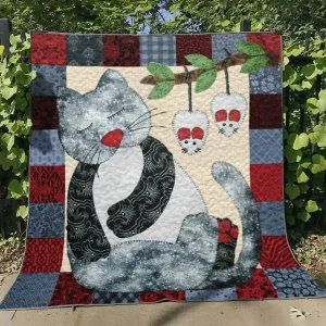 Ll Cat Quilt Blanket Ver 17 and Home Decor