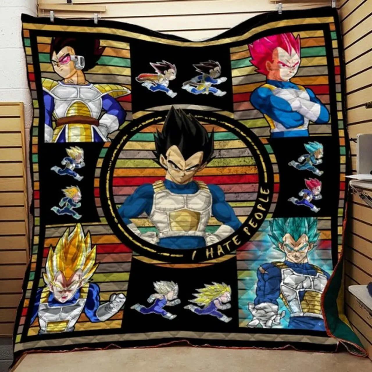 Ll – Dragon Ball Vegeta Quilt Blanket and Home Decor