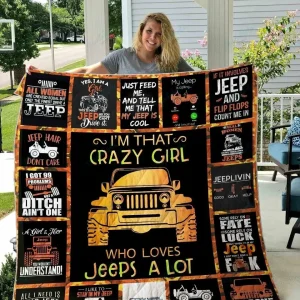 Ll Jeep Car Quilt Blanket and Home Decor